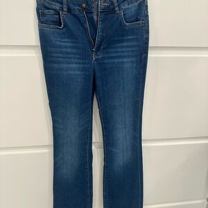 Pilcro Women's Straight Leg Jeans in Deep Blue